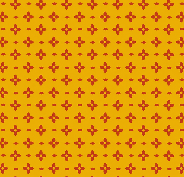 Golden Yellow Floral Tile Pattern (1).png