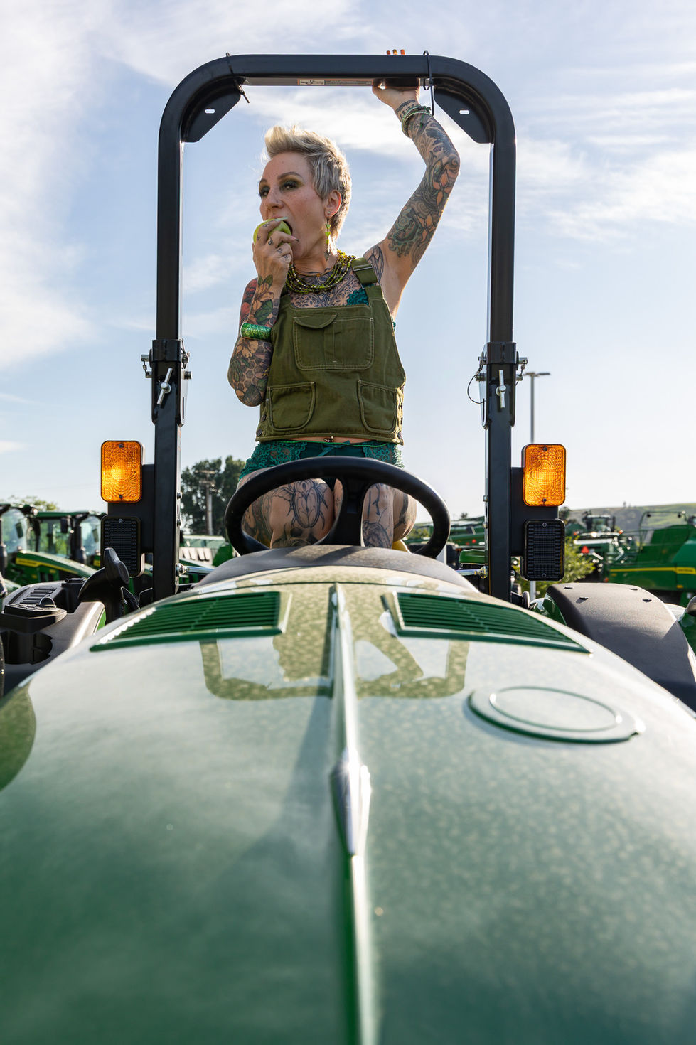 Model Tammy Rose - John Deere Print Photo Shoot