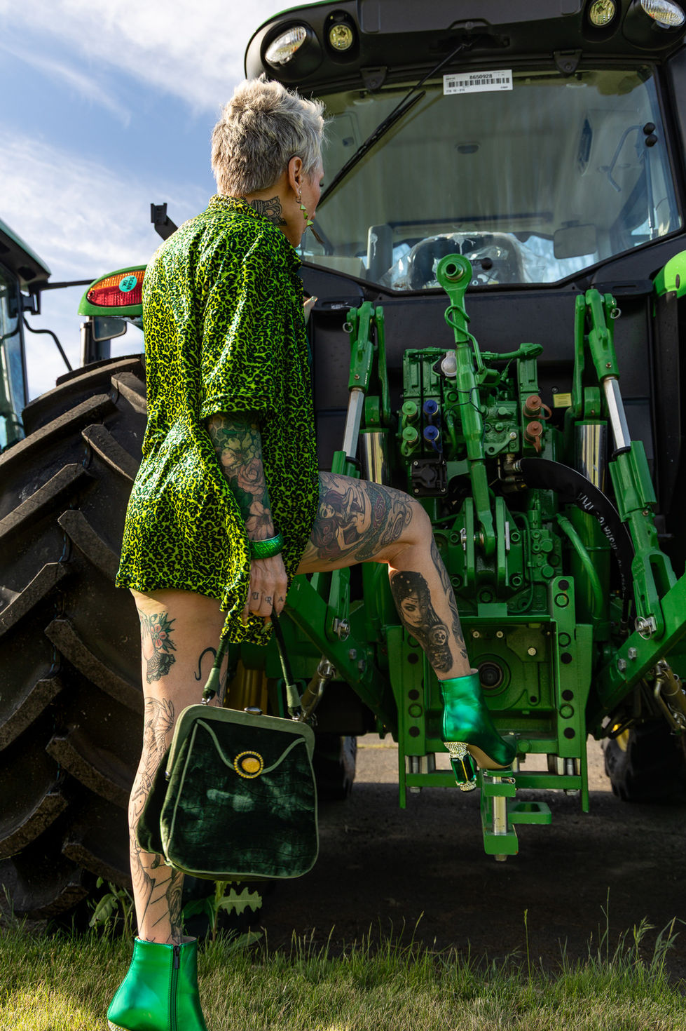 Model Tammy Rose - John Deere Print Photo Shoot