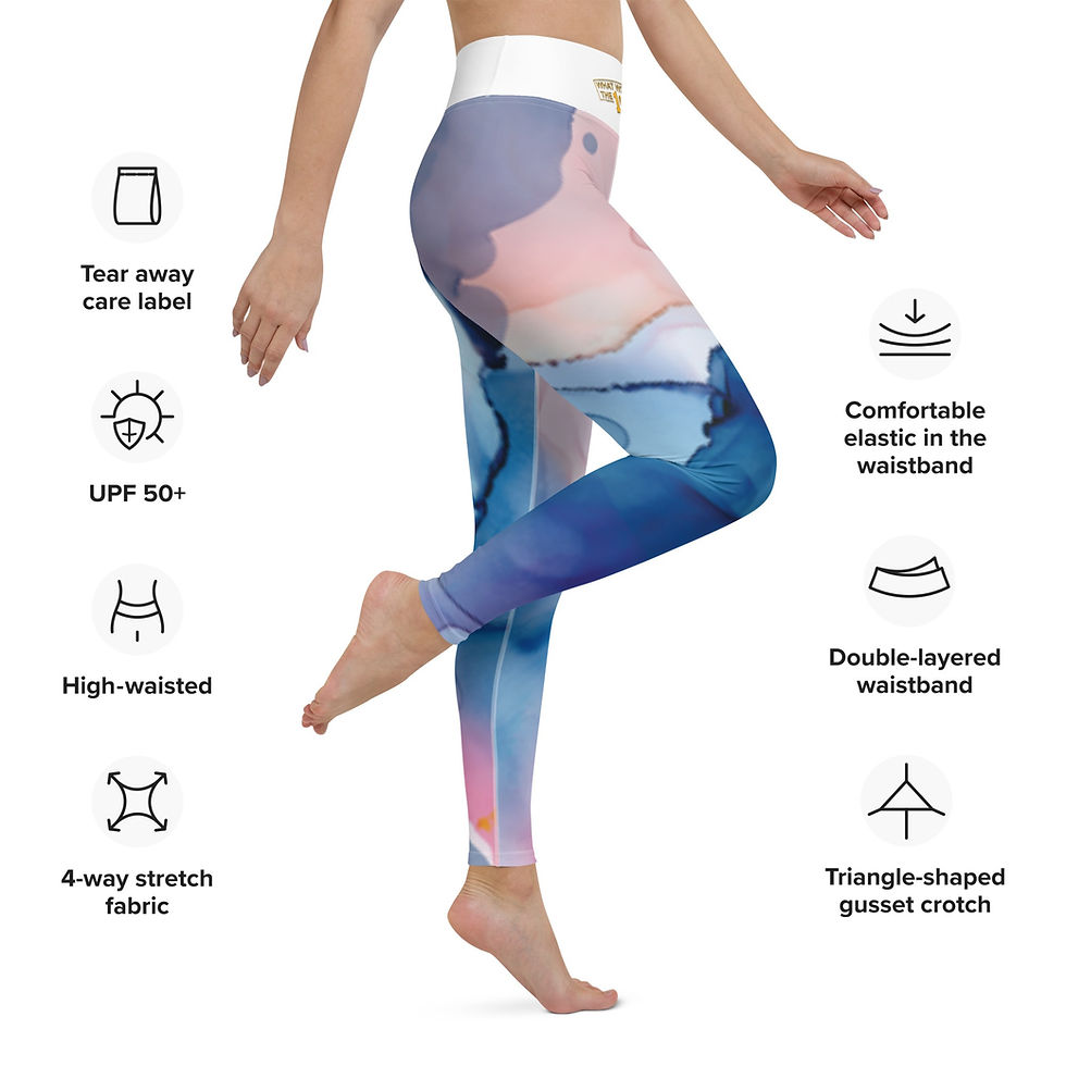 Thumbnail: Yoga Leggings (Cotton Candy Print)