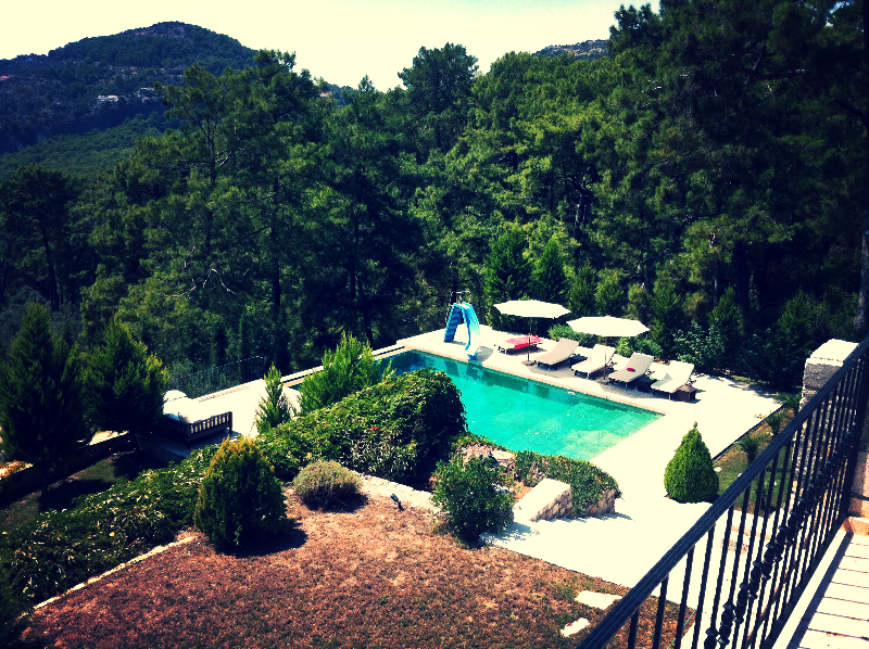 Pool view from terrace