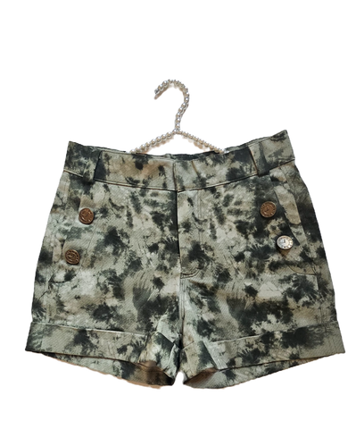 ゴル吉 TIE DYE CAMO SHORT PANTS Denim Style Unisex Tie-Dye Cargo Shorts | Camo Baggy Jorts