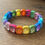 Thumbnail: Elasticated fashion crystal bracelet.Four colours.