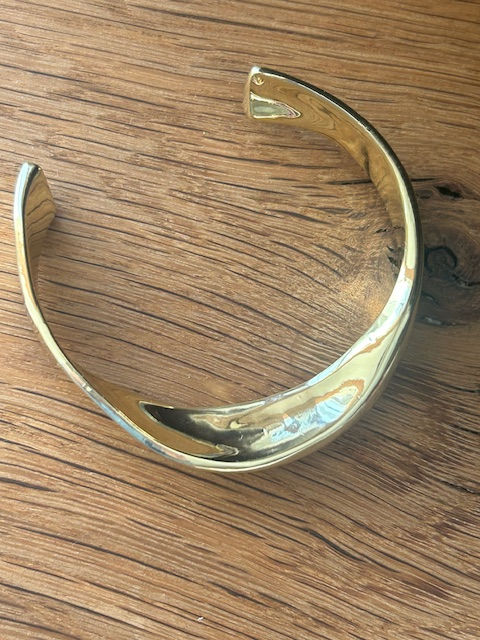 Thumbnail: Bangle ,silver and gold plated.