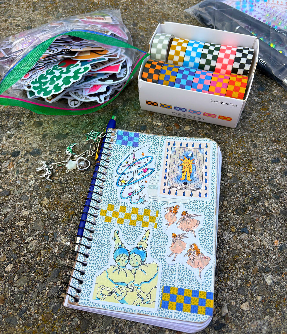 One of my favorite parts is decorating your notebook; here is one of mine!