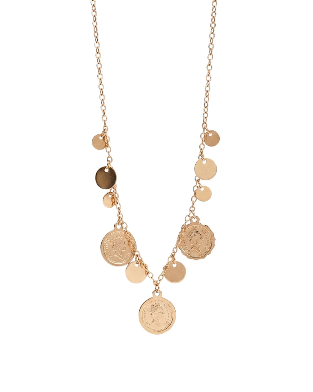 Colar Moedas Charming 40 cm