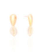 Brinco Búzios com Base Lisa em Ouro 18K (3,8 cm)