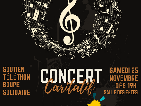 SOIRÉE CARITATIVE SOCIÉTÉ MUSICALE 25/11/2023