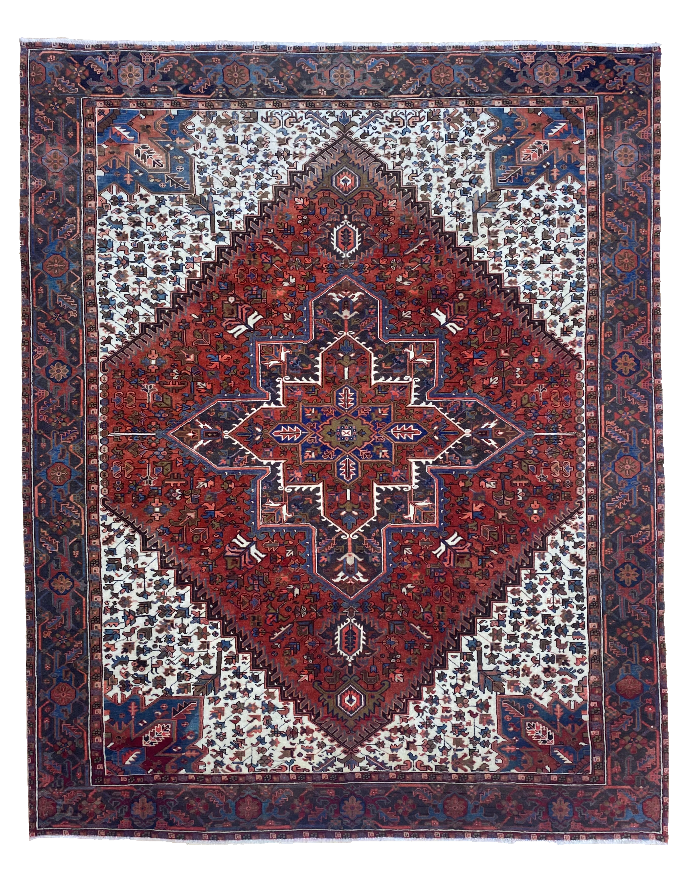 Antique Heriz 9'5"x11'7"