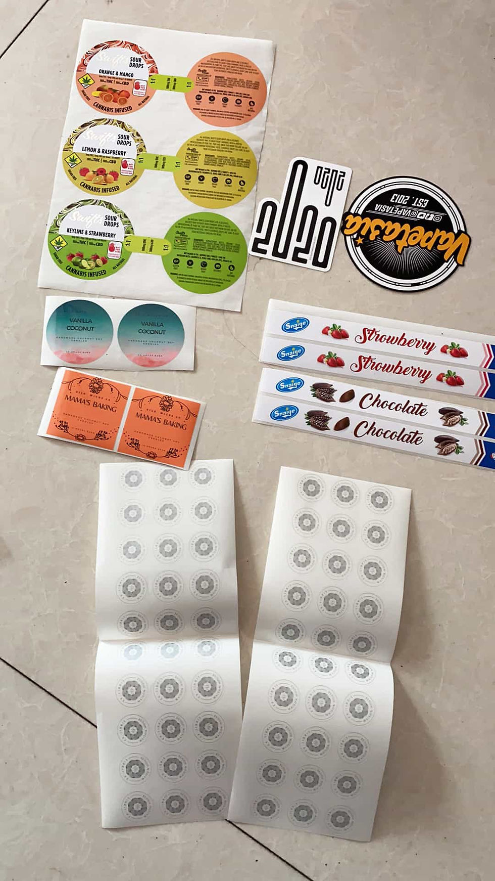 Thumbnail: Special Shape Stickers/Labels (100pcs)