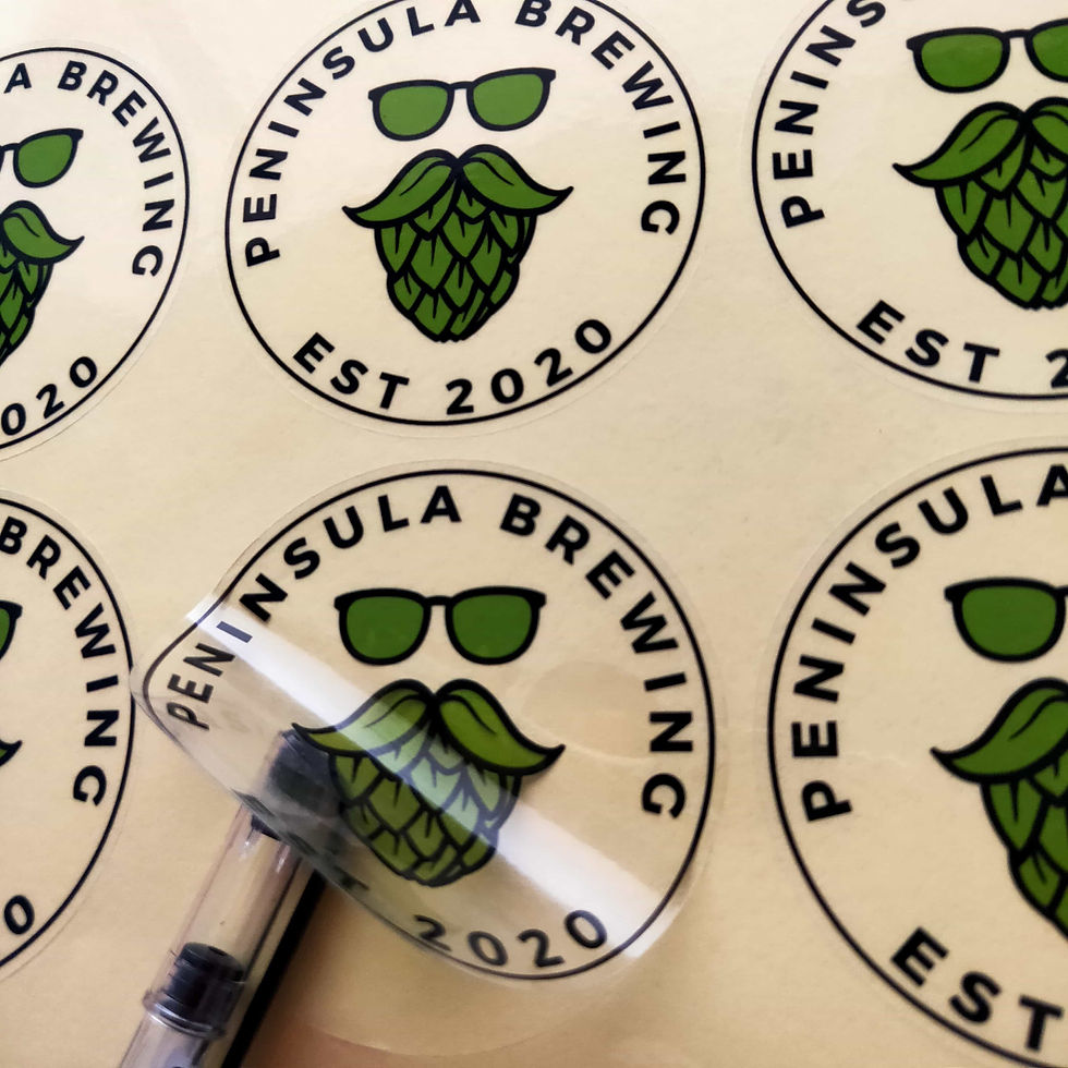 Thumbnail: PVC Transparent Stickers/Labels (100pcs)