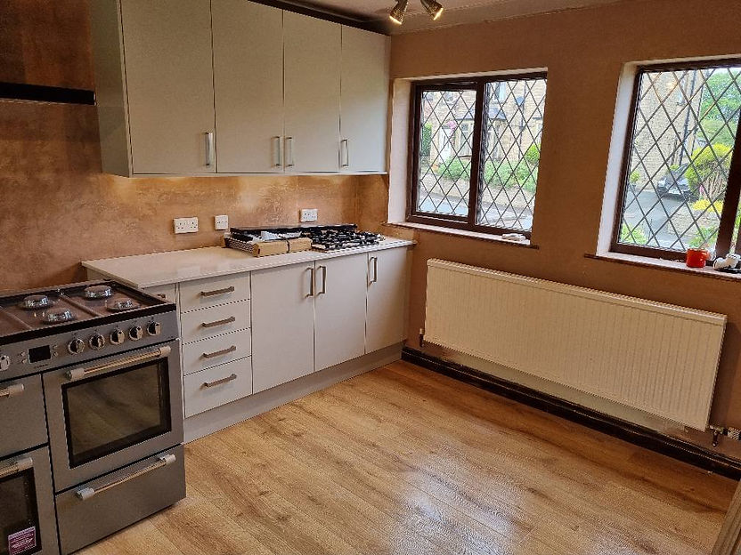 Plastered kitchen