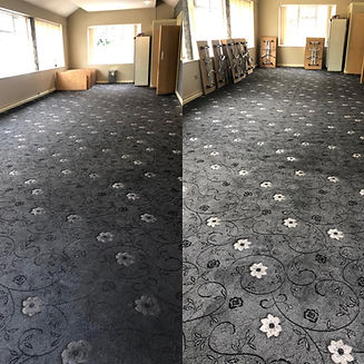 before and after carpet cleaning