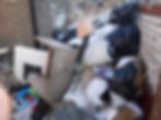 waste piled up
