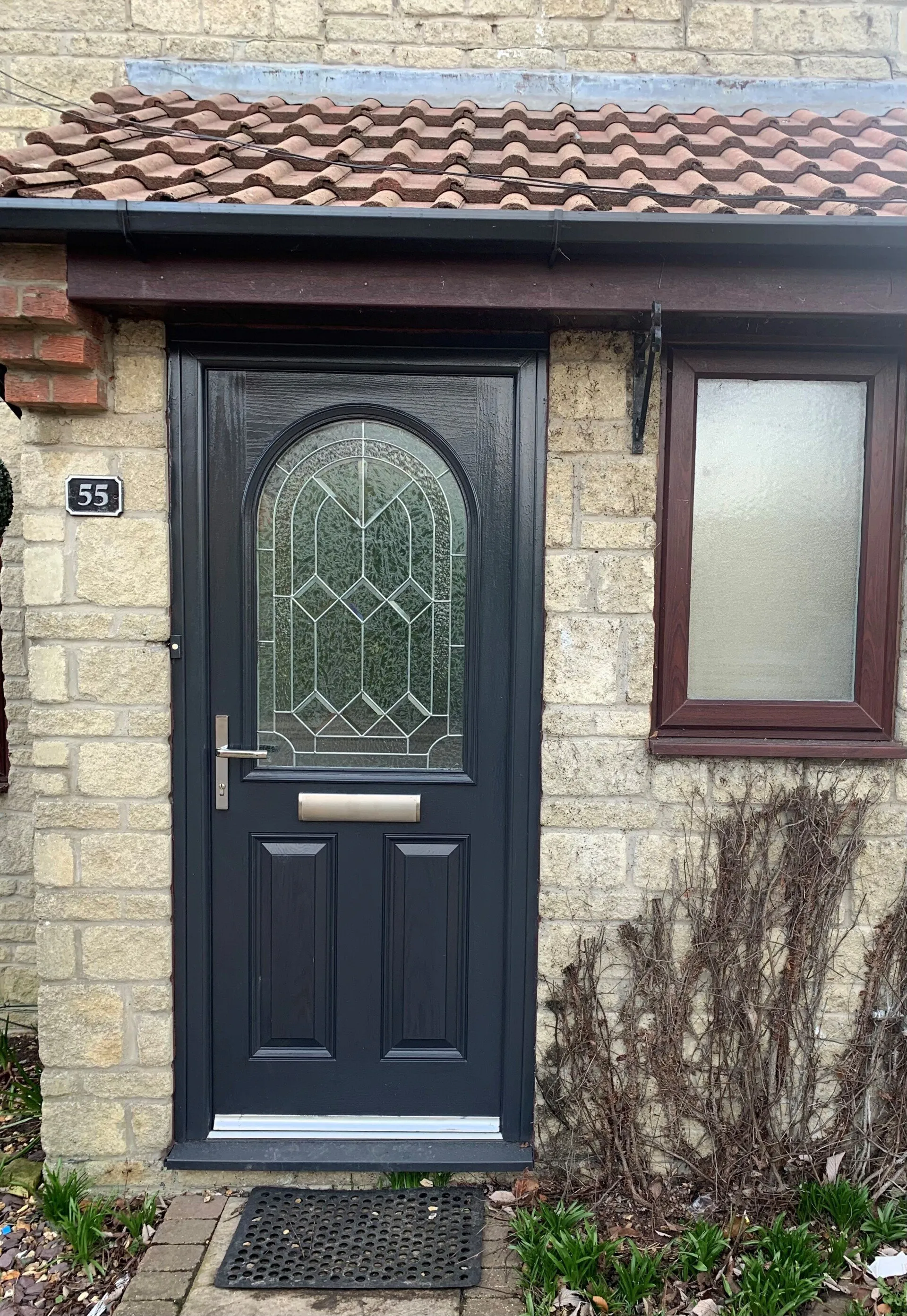 Black composite door