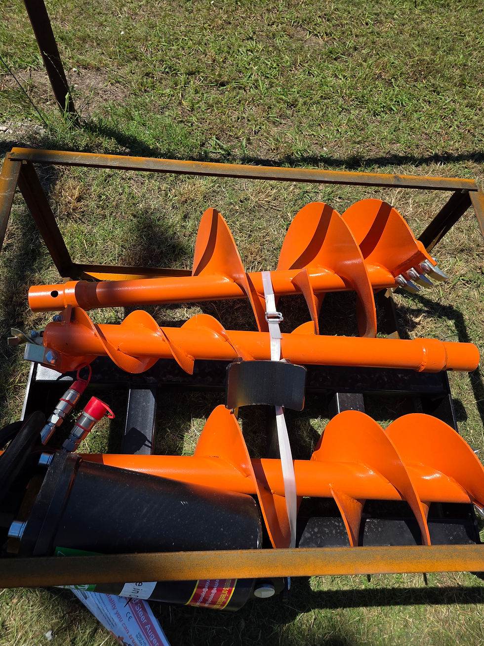 raytree auger with 3 bits