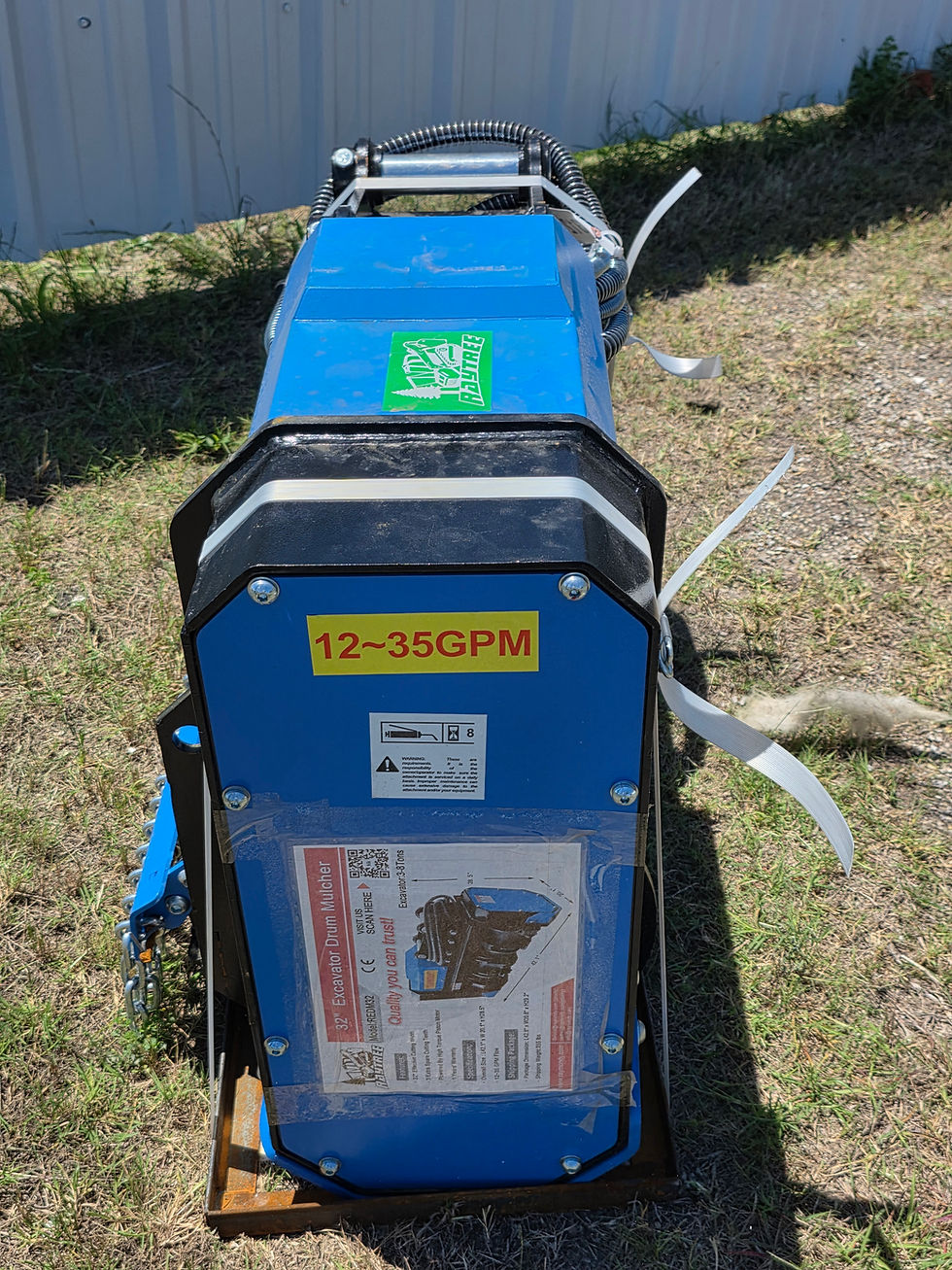 front side view of mulcher