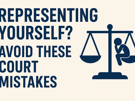 Why Representing Yourself in Court Isn’t One-Size-Fits-All—and How a Custom Roadmap Can Help