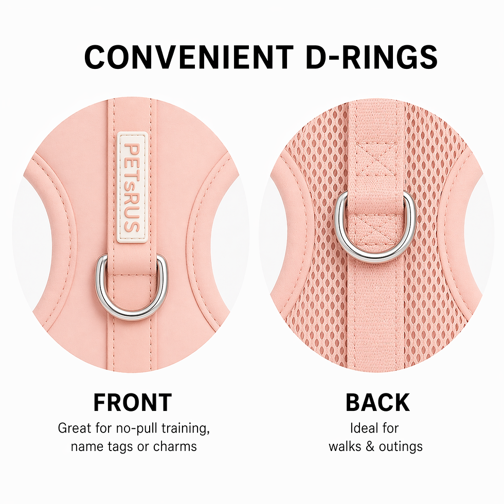 Thumbnail: Baby Pink No Pull Adjustable Harness