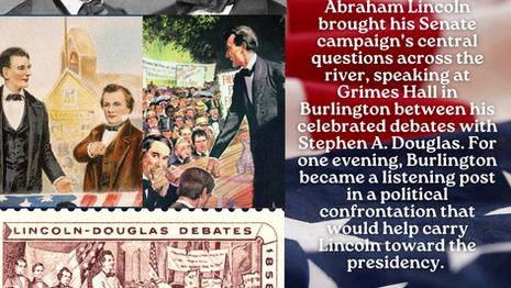 Lincoln Comes to Iowa: Iowa Time Machine October 9, 1858