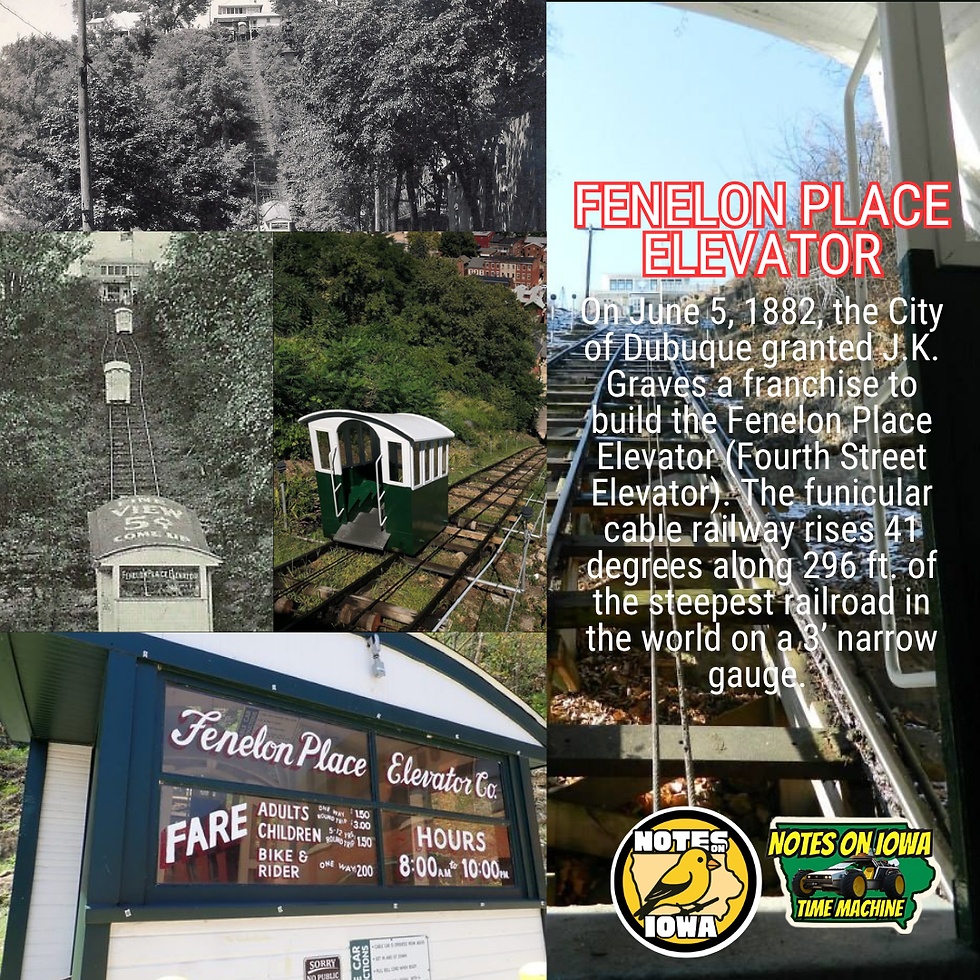Fenelon Place Elevator: Iowa Time Machine June 5, 1882