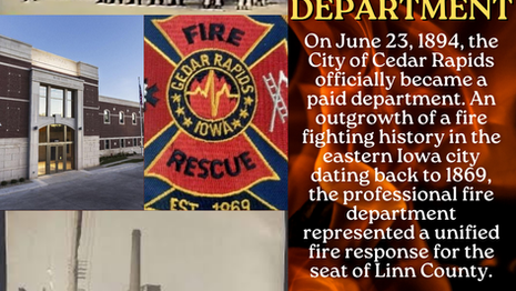 Cedar Rapids Fire Department: Iowa Time Machine June 23, 1894