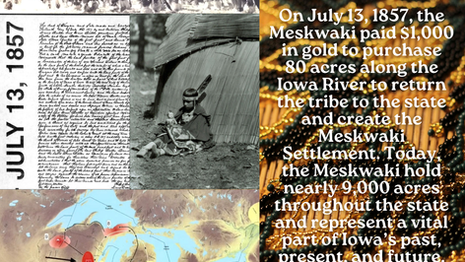 Meskwaki Proclamation Day: Iowa Time Machine July 13, 1857
