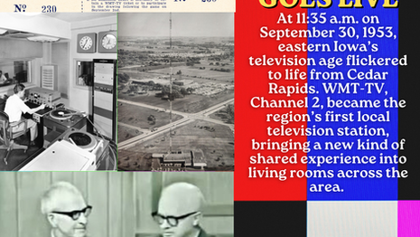WMT-TV Goes Live: Iowa Time Machine September 30, 1953