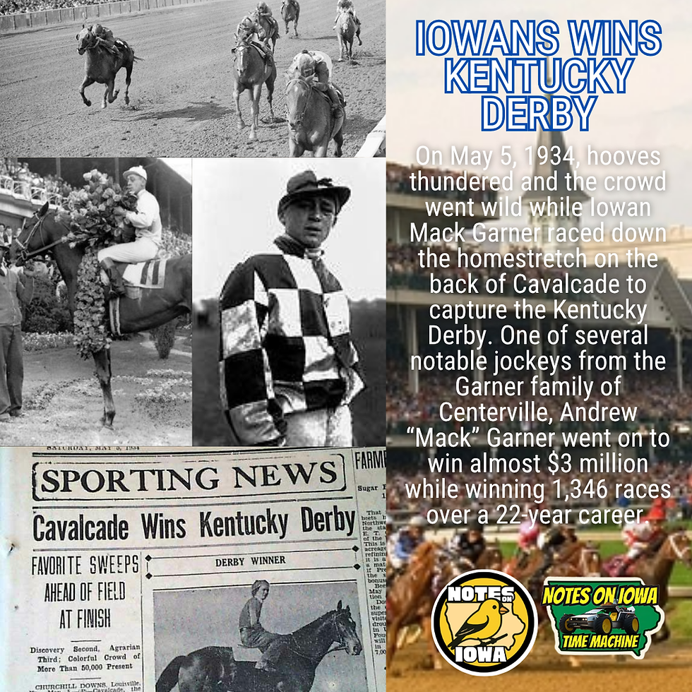 Iowan Wins Kentucky Derby: Iowa