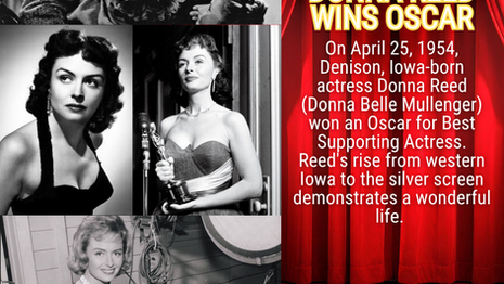 Donna Reed Wins Oscar: Iowa Time Machine April 25, 1954