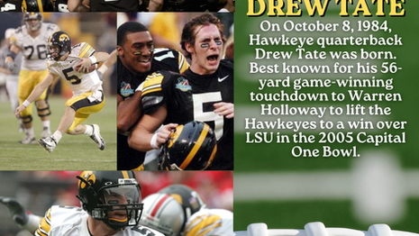Hawkeye Drew Tate: Iowa Time Machine October 8, 1984