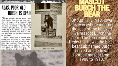 Burch the Bear: Iowa Time Machine April 11, 1910