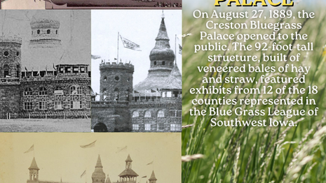 Creston Bluegrass Palace: Iowa Time Machine August 27, 1889