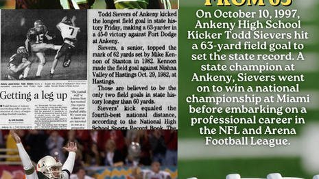 Sievers from 63: Iowa Time Machine October 10, 1997