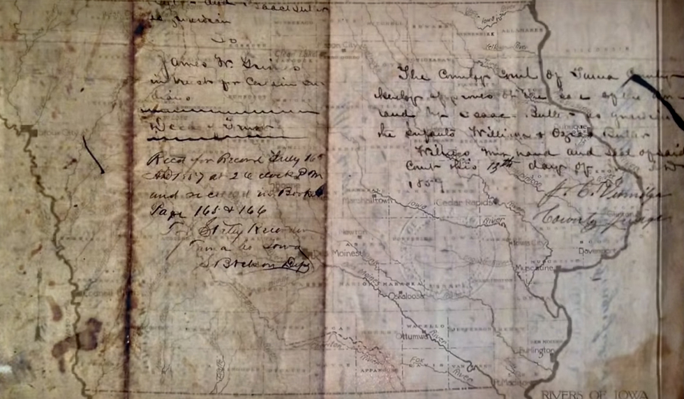 Iowa Time Machine: Red Rock Line - May 1, 1843
