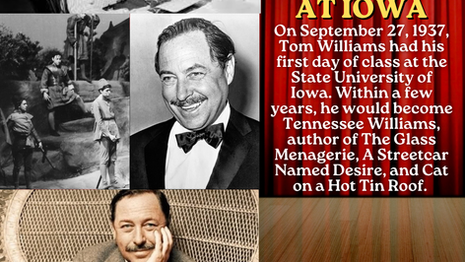 Tennessee Williams at Iowa: Iowa Time Machine September 27, 1937
