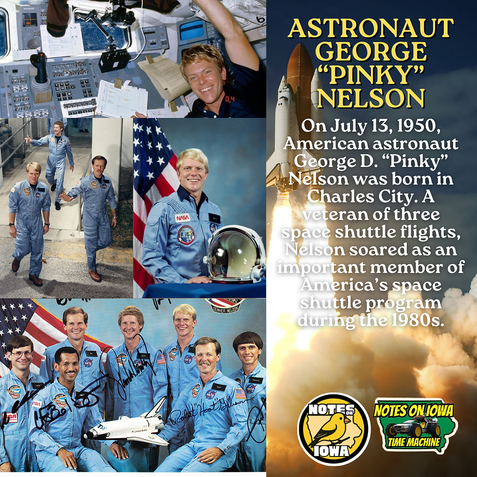 Astronaut George "Pinky" Nelson: Iowa Time Machine July 13, 1950