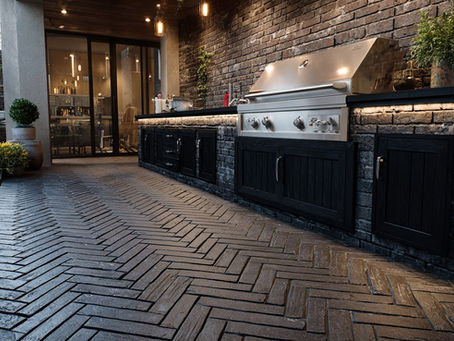 Covered Outdoor Kitchen Ideas and Thin Brick: Create a Space Guests Will Never Forget