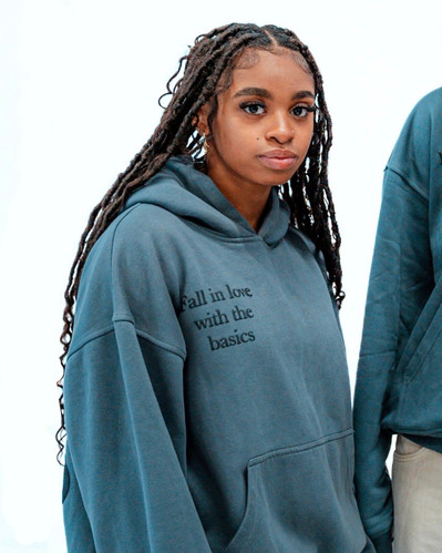 Oversized Hoodie With Puff Print by ENDEN BRAND