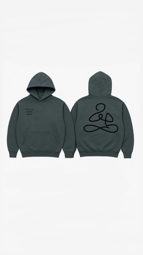 Oversized Hoodie With Puff Print by ENDEN BRAND