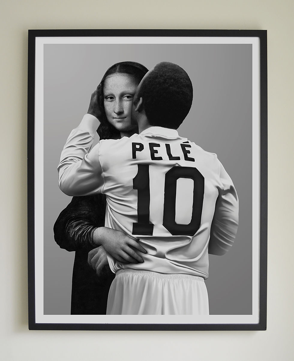 Miniatura: Pelé Beijoqueiro: Mona Lisa