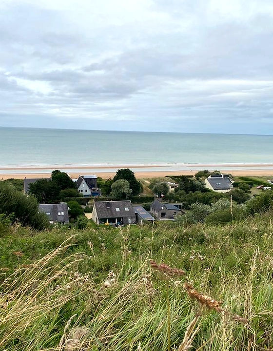 Vue panoramique de la maison "Les Ptits crabes" Ã Omaha Beach