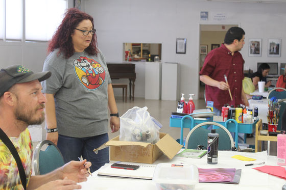 Our facilitator, Olivia, has a great 3D Art session on Tuesdays from 12:00 PM- 2:00 PM. Come and exp
