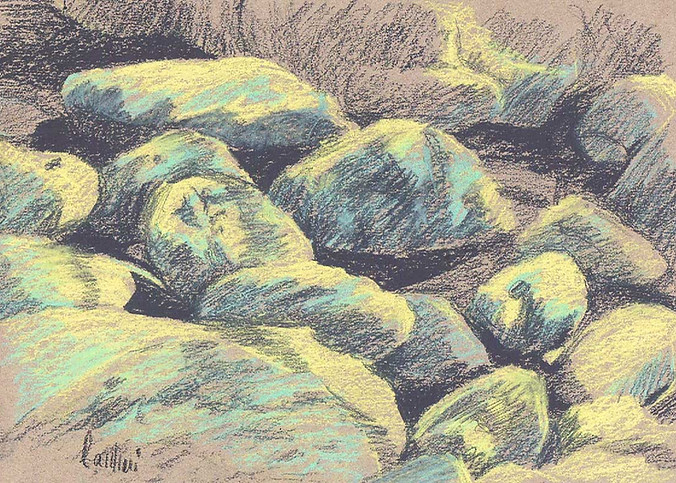 Pastel-caillou-lozere