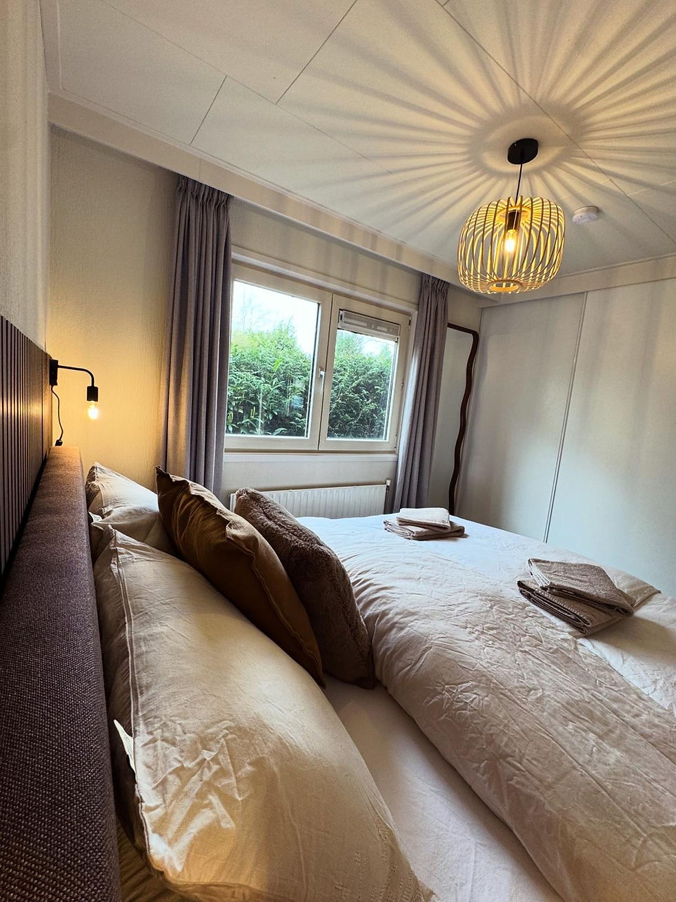 Sfeervolle slaapkamer voor een weekendje weg Veluwe.
