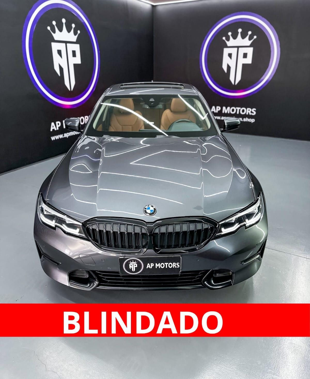 BMW 320i 2.0 16V TURBO FLEX SPORT GP AUT 2022 KM 41.380 BLINDADO