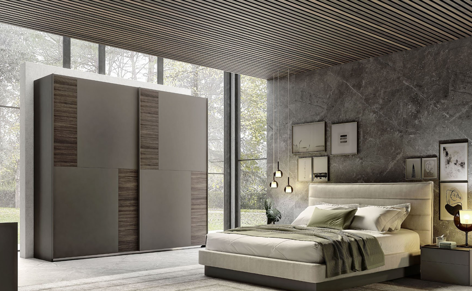 Composizione Grey e Olmo Dark