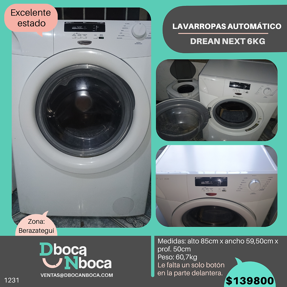 Miniatura: Lavarropas automático Drean Next 6kg
