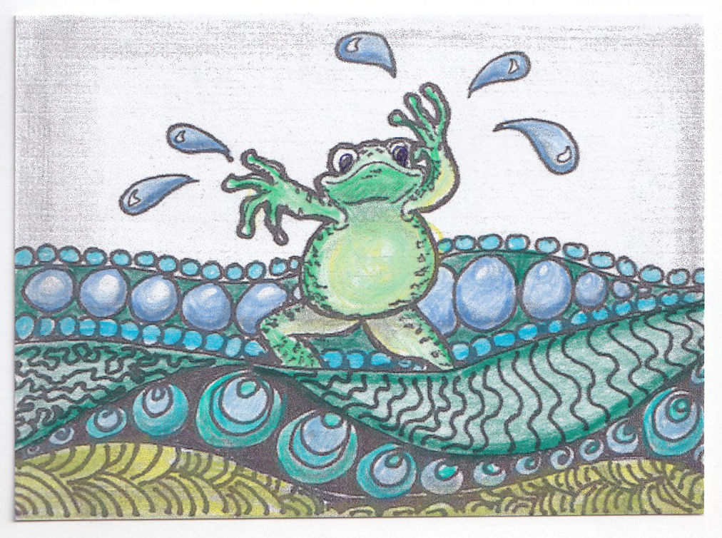 Tinted Zentangle Print - Small 4