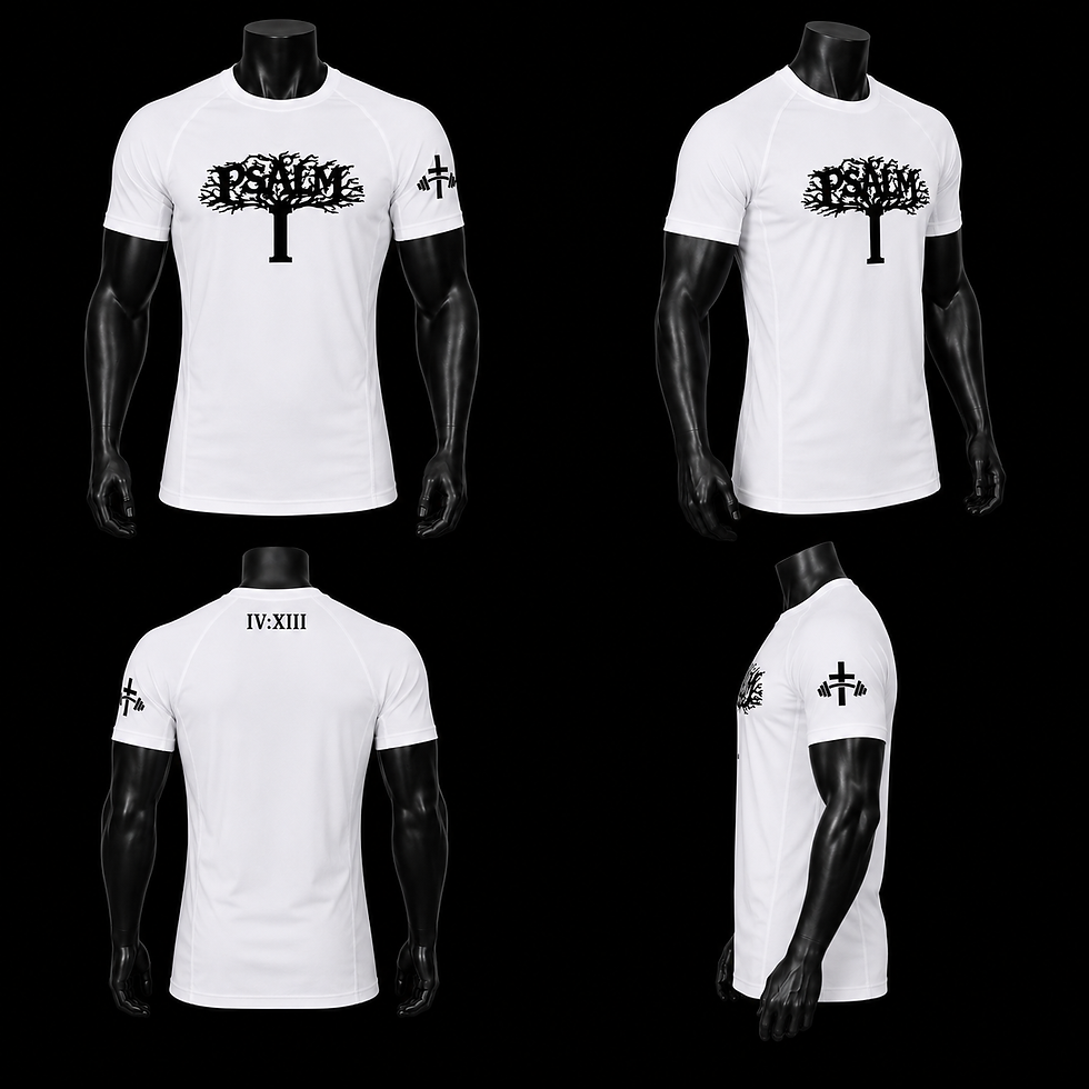 Thumbnail: White Compression T-Shirt -- Psalm I